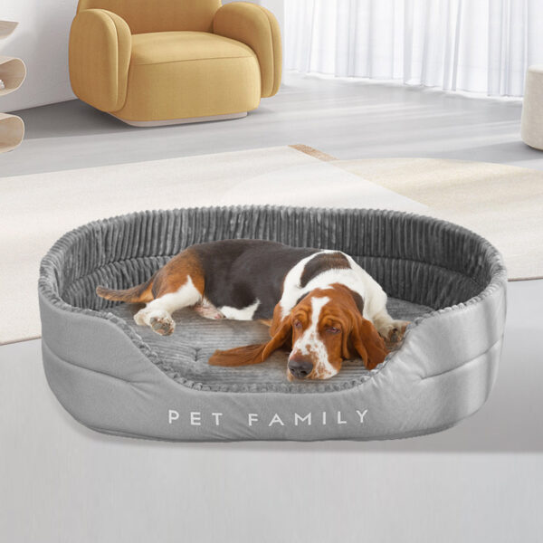 Pawfriends Calming Dogs Bed Sleeping Warm Soft Sofa Pets Cat Nesting Washable Portable Grey Dogs Beds  Cats Bed  Washable  Soft Comfy  Calming