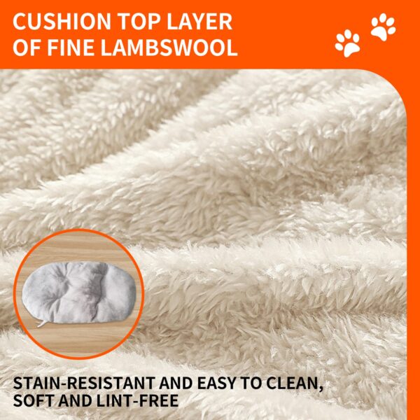 Pawfriends Large space three-dimensional semi enclosed pet nest Khaki color without cushion Generous 3D Semi-Enclosed Pets Nest Cushion Not Included