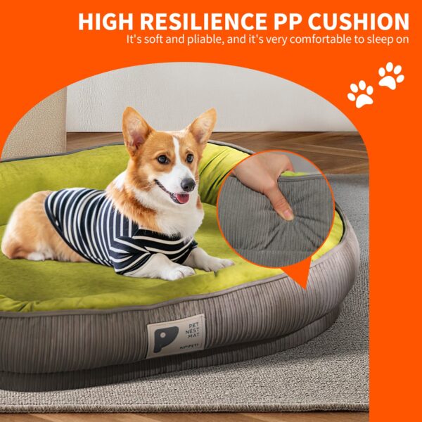 Pawfriends Pet Dog Bed 360 Degree Surround Dog Kennel Deep Sleep Oval Fossa For Pets Pets Comfort  All-Round Restful Sleep Pet kennel