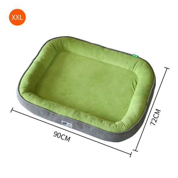 Pawfriends Pet Cat Dog Bed Soft Detachable Washable Puppy Cushion Warm Pet Basket Green XXL Pets Comfort  All-Round Restful Sleep Pet kennel