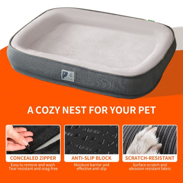 Pawfriends Dog Bed For Small Medium Large Pet Cat Puppy Bed Washable Soft Comfy Sleeping Mat Pets Comfort  All-Round Restful Sleep Pet kennel