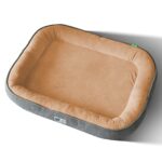 Pawfriends Dog Bed with Built-In Neck Support Collar Easily Detachable and Machine-Washable Pets Comfort  All-Round Restful Sleep Pet kennel