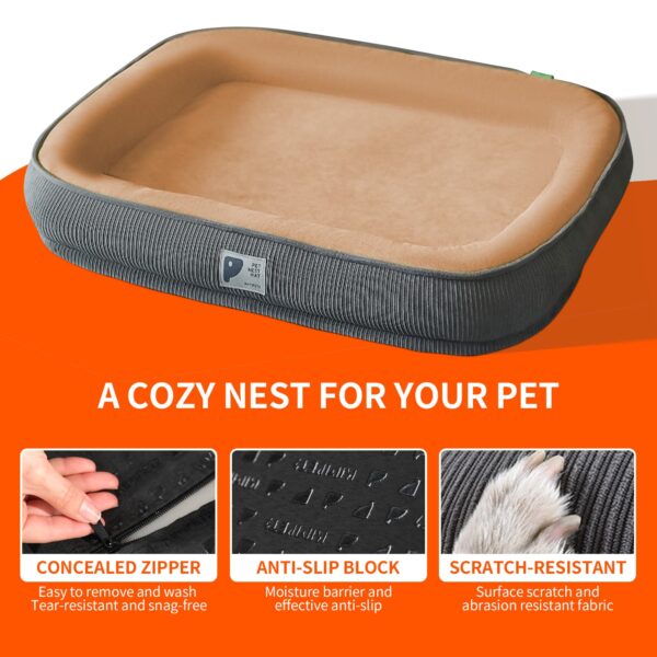 Pawfriends Integrated Pet Dog Bed Machine-Washable Soft Warm Dog Cat Kennel Blanket Nest XL Pets Comfort  All-Round Restful Sleep Pet kennel