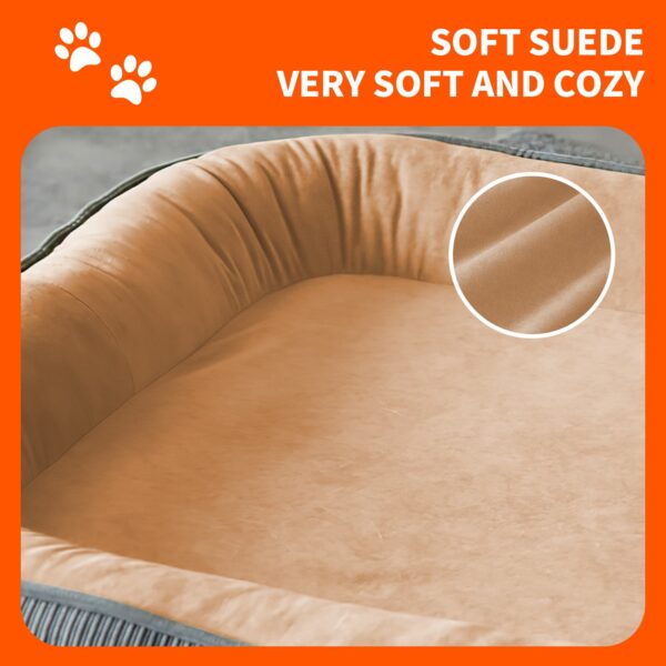 Pawfriends Pet Dog Calming Bed Soft Warm Pet Cat Puppy Kennel House X-XXL Large Washable Mat Pets Comfort  All-Round Restful Sleep Pet kennel