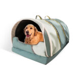 Pawfriends Pet Dog Cat Nest Bed Tent House Puppy Cushion Warm Fluffy Portable Pet Tent Play Pet Dog Cat Bed  Nest Kennel Tent House  Puppy Cushion  Warm Fluffy  Portable Cozy