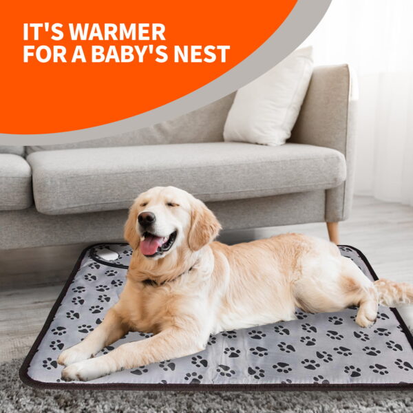 Pawfriends Electric Pet Heat Pad Waterproof Heated Mat Blanket for Dogs and Cats in 2 Sizes Pet Mat  Pet heating pad