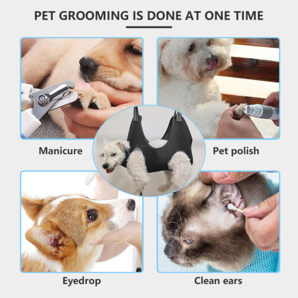 Pawfriends Hammock Helper Pet Dog Cat Grooming Restraint Bags For Bathing Trimming Nail M Pet Dog Cat Grooming  Restraint Bag  Bathing Trimming  Nail Cutting  Hammock Helper