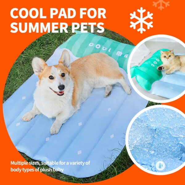 Pawfriends Sleep Comfort Cooling Mat for Dogs and Cats in 3Sizes with Cold Silk Cushion Pad Pet Cooling Mat  Nest  Dog Cat  Summer Sleep Bed  Cushion  Ice Pads