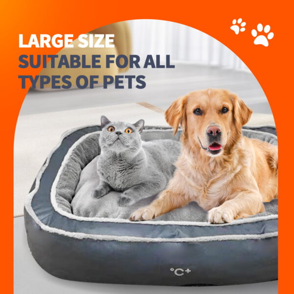 Pawfriends Pet Bed Cat Dog Removable And Washable Oval Shaped Deep Sleep Nest Blue Color Dog Nest Deep Sleep Oval Pet Nest，Removable and Washable