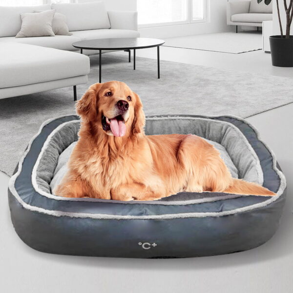 Pawfriends Blue Color Oval Deep Sleep Pets Nest Removable and Washable for Cats and Dog Dog Nest Deep Sleep Oval Pet Nest，Removable and Washable