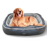 Pawfriends Blue Color Oval Deep Sleep Pets Nest Removable and Washable for Cats and Dog Dog Nest Deep Sleep Oval Pet Nest，Removable and Washable