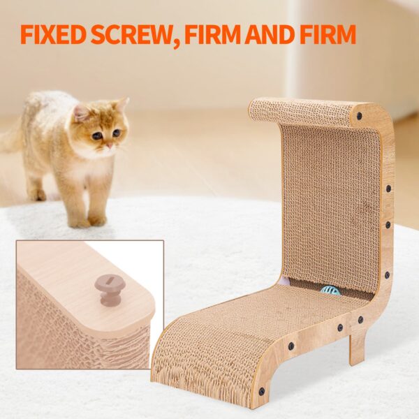 Pawfriends New Cat scratch board recliner standing Kitten Scratcher Scratching Board Toy AU Cat Scratch Board  Wear-Resistant  No Falling  Corrugated Paper