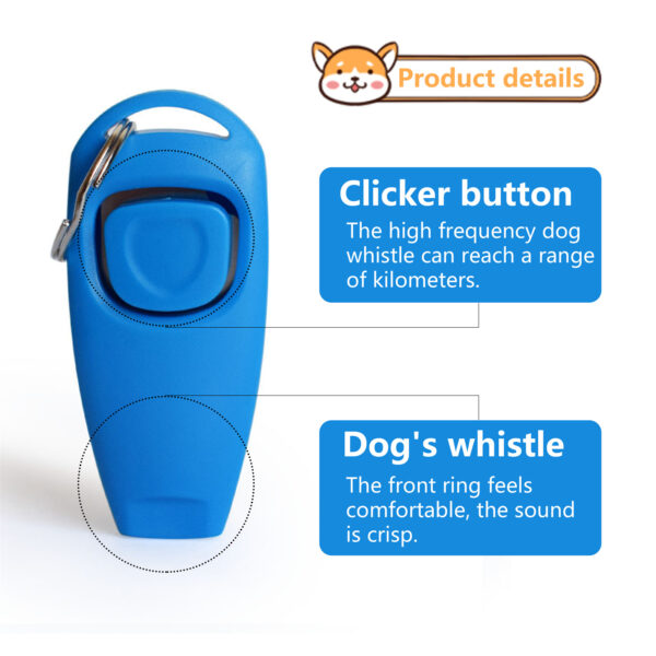 Pawfriends Pet Dog Clicker Puppy Button Click Obedience Recall Whistle Training Keychain AU Dog Training Whistle Pet Trainer Aid  Guide Dog Whistle Equipment