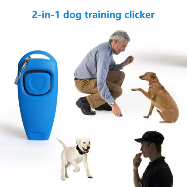 Pawfriends Pet Dog Clicker Puppy Button Click Obedience Recall Whistle Training Keychain AU Dog Training Whistle Pet Trainer Aid  Guide Dog Whistle Equipment