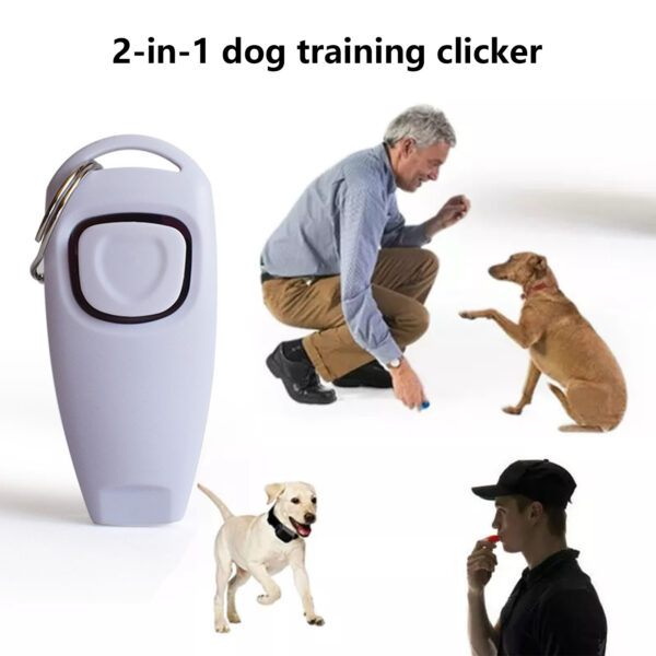 Pawfriends Combo Pet Dog Clicker Whistle Training Trainer Click Puppy Key Ring Equipment WH Dog Training Whistle Pet Trainer Aid  Guide Dog Whistle Equipment