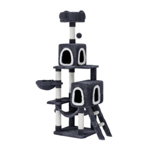 Cat Tree Tower 168cm Multi Level Scratching Post Condo Hammock Bed Toy