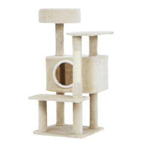 Cat Tree Condo 90cm Multi Level Sisal Scratching Post Plush Bed Tower