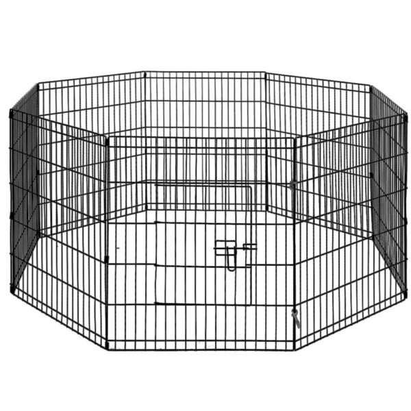 Dog Playpen 8 Panel 30 Puppy Exercise Pen Indoor/Outdoor Cage Fence