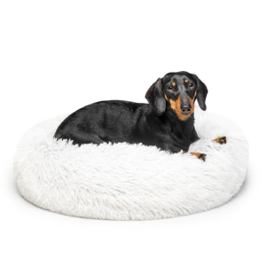 Aussie Calming Dog Bed  - White - 60 CM - Small