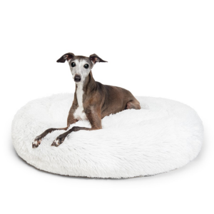 Aussie Calming Dog Bed  - White - 80 CM - Medium