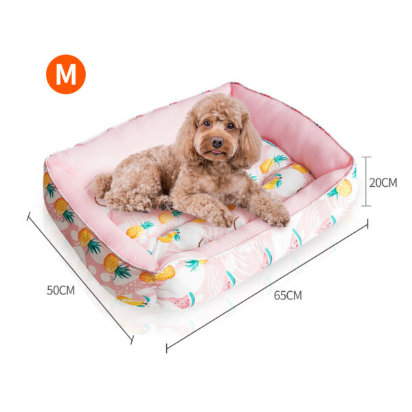 Pawfriends Pet Dog Cooling Pad Bed Waterproof Durable for Cat Dog Puppy  Ice Mat Pink Summer Design Dog Mat  Cooling Summer Pad Mat  Universal Pet Bed  Ice Sleeping Nest