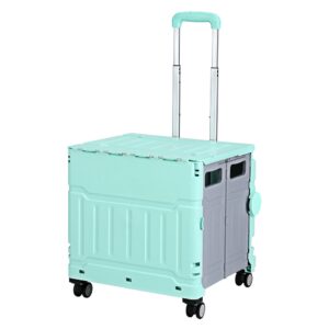 Shopping Trolley Cart 75L Foldable Green