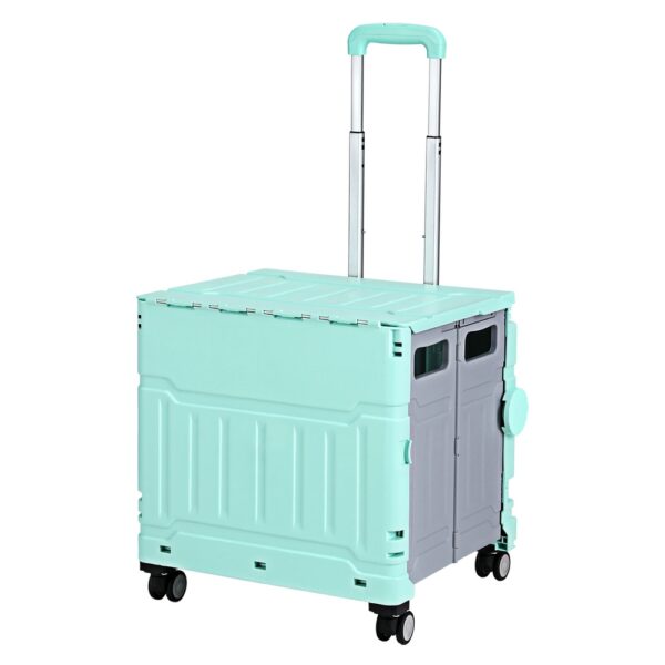 Shopping Trolley Cart 75L Foldable Green