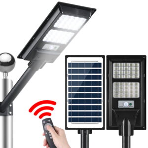 160 LED Solar Street Light Flood Motion Sensor Remote