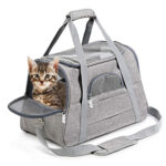 Pet Carrier Bag Travel Bag for Cats and Small Dogs Cozy Bed  Shoulder Strap