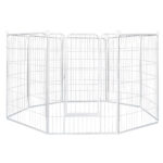 8 Panel 32'' Pet Dog Playpen Puppy White 2.5kg Mackerel & Lamb