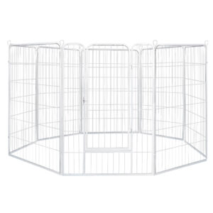 8 Panel 32'' Pet Dog Playpen Puppy White 2.5kg Mackerel & Lamb