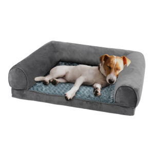 Pet Bed Sofa Dog Beds Bedding Soft M Cover Grey Cover Medium