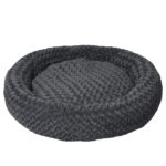 Calming Dog Bed Warm Soft Plush XL Dark Grey X-Large