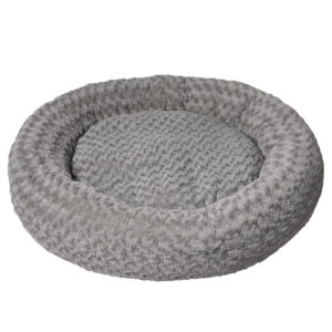 Calming Dog Bed Warm Soft Plush XL Grey X-Large