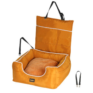 Pet Car Seat Travel Safety Carrier Orange