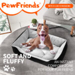 Dog Calming Bed Pet Cat Warm Soft Washable Portable Large Medium-sized Dog Mat M