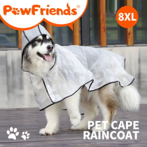 TPU Transparent Pet Cape Raincoat Large Dog Teddy Fado Koki Dog Dog Clothing