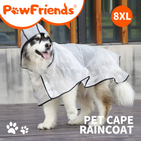 Puppy Waterproof Pet Dog Raincoat Jacket Clothes Rainwear Outdoor Hoodies L-10XL