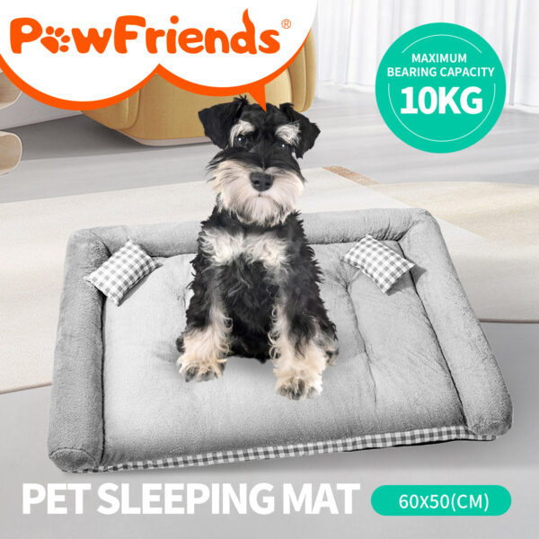 Pet Calming Bed Dogs Cat Sleeping Kennel Super Soft Mat Pad Warm Detachable Nest