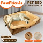 Deep Sleep Dog Sofa with Three-Sided Thickened Yellow Sponge Padding L Size