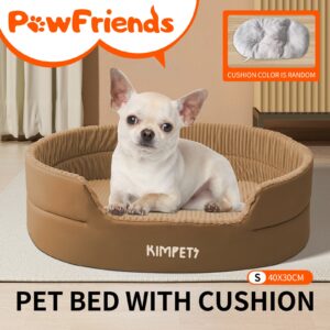 Large space three-dimensional semi enclosed pet nest Khaki color without cushion