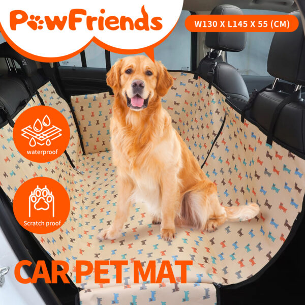 Premium Pet Car Seat Cover Hammock NonSlip Protector Mat Waterproof Cat Dog Back