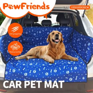 Nonslip Pet Car Back Seat Cover Cat Dog Waterproof Protector Hammock Mat Blue