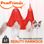 Pet Grooming Restraint Bags For Easy Bathing Trimming and Nail Care with Hammock