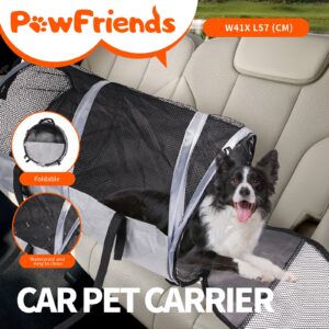 Portable Pet Carrier Bag for Traveling with Cats and Dogs In Gray Color
