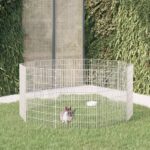 10-Panel Rabbit Cage 54x80 cm Galvanised Iron