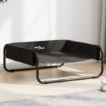 Elevated Dog Bed Anthracite Oxford Fabric and Steel