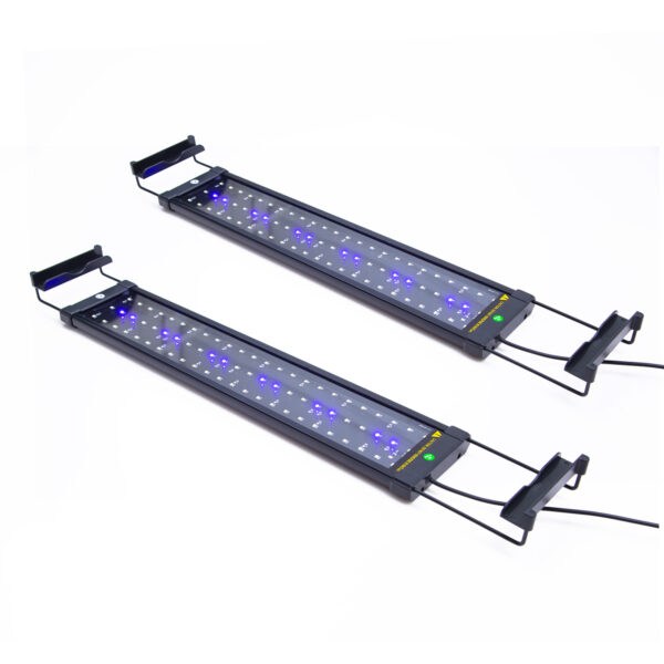 11W Set 2 Aquarium Blue White LED Light for Tank 50-70cm