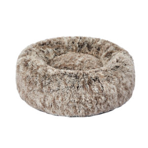 Pet Bed Cat Dog Donut Nest Calming XL Brown X-Large