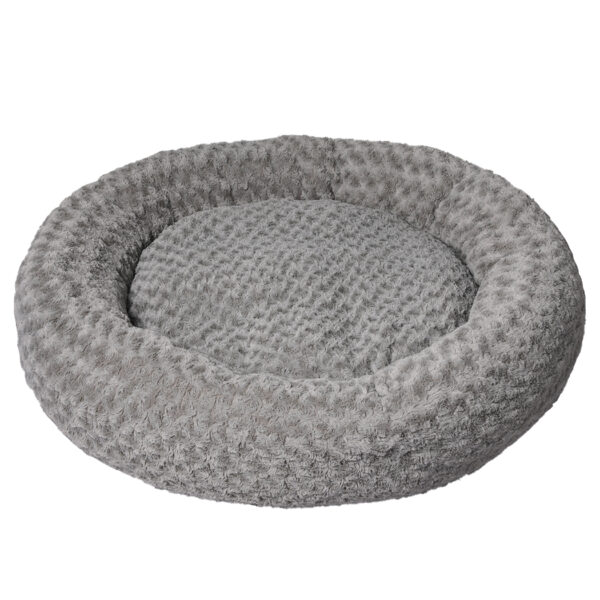 Calming Dog Bed Warm Soft Plush XL Grey X-Large